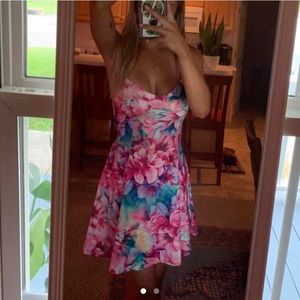 floral mini dress